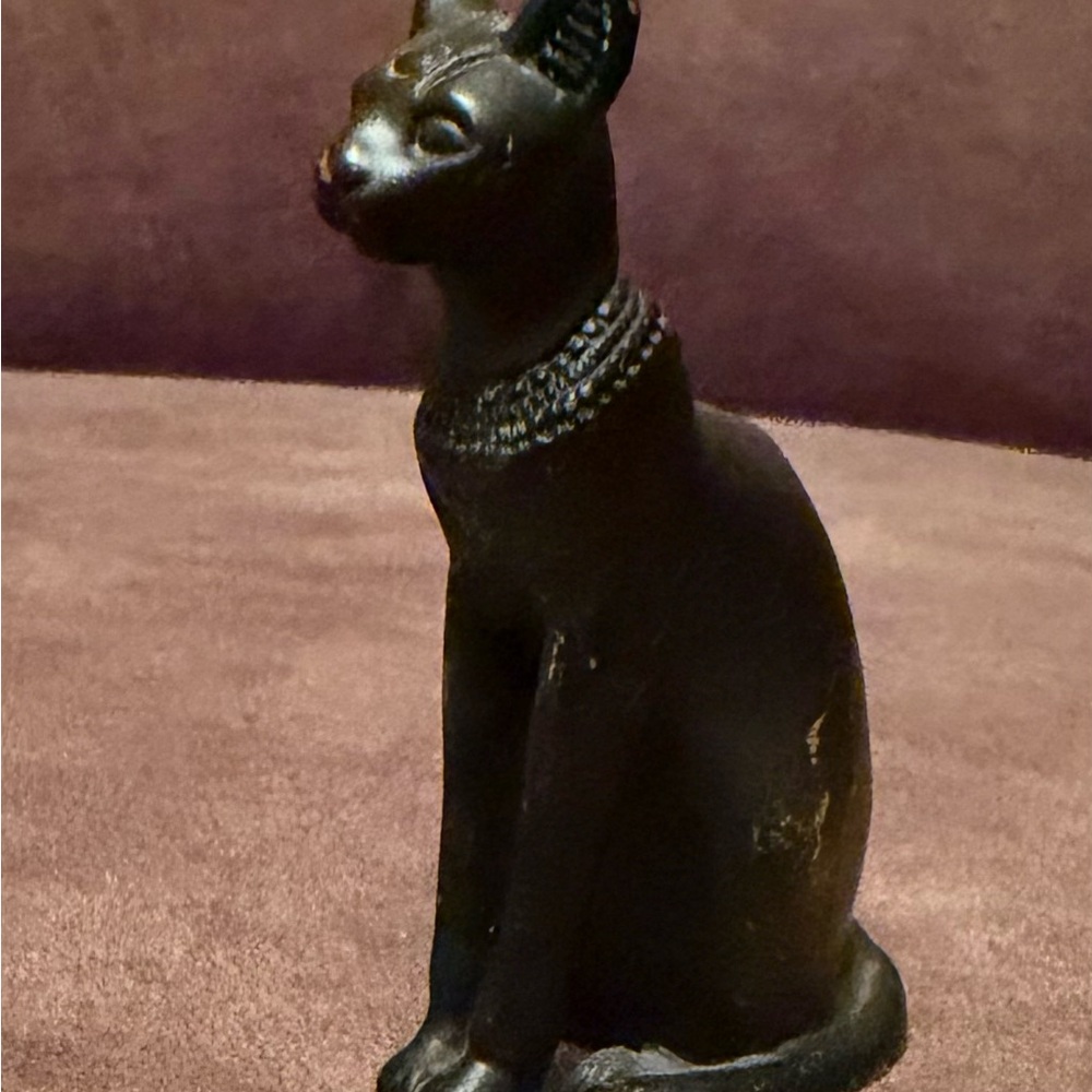 Elegant Black Cat Figurine
